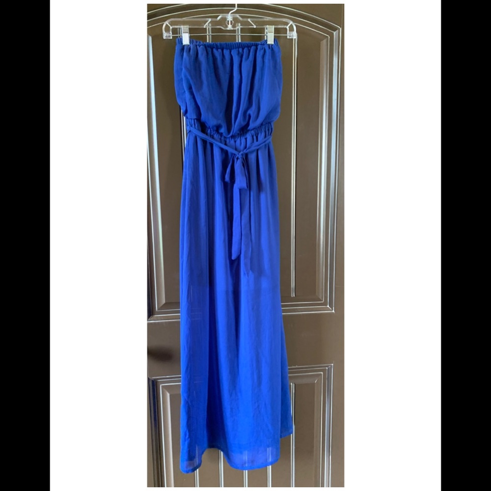 Studio Y, Blue Maxi Dress, Small